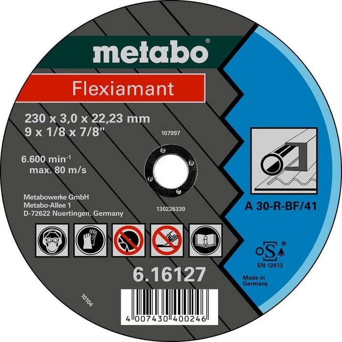Metabo Flexiamant Stahl A 30-R Trennscheibe gerade, 150x3x22.23mm, 25 Stück