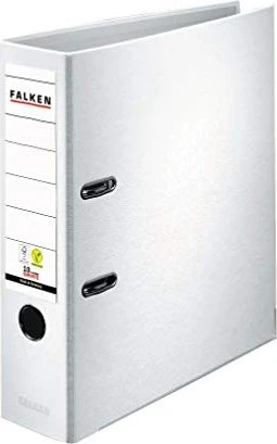 Falken Color Ordner 2-Ring PP, 80mm, A4, weiß