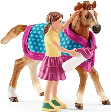 Schleich Horse Club - Playset Fohlen mit Decke