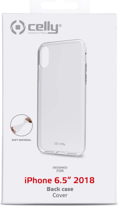 Celly Gelskin für Apple iPhone XS Max transparent