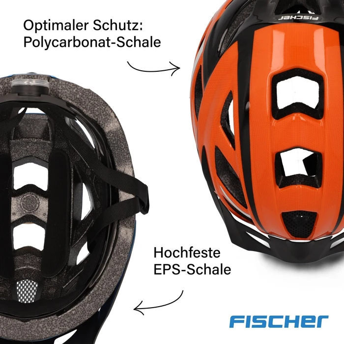 Fischer Urban Sport Helm orange/schwarz