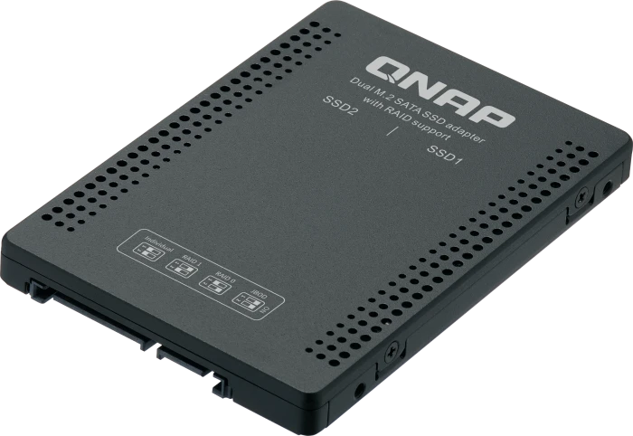 QNAP QDA-A2MAR Festplatteneinschub mit RAID-Unterstützung, M.2 SATA, 2.5"