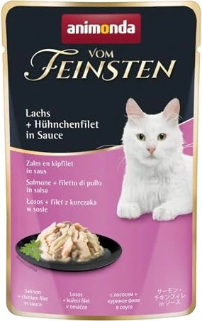 animonda Vom Feinsten Adult Lachs und Hühnerfilet in Sauce 50g