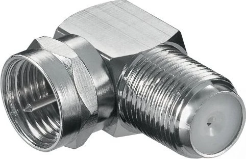 Wentronic Goobay F-Winkelstecker 90°