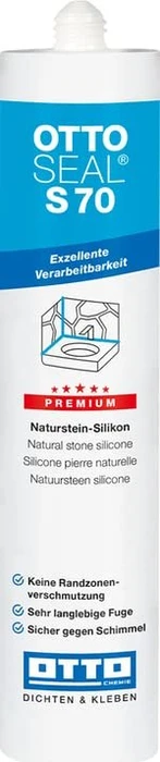 Otto-Chemie Ottoseal S 70 C41 Naturstein Silikonkleber graurot struktur, 310ml