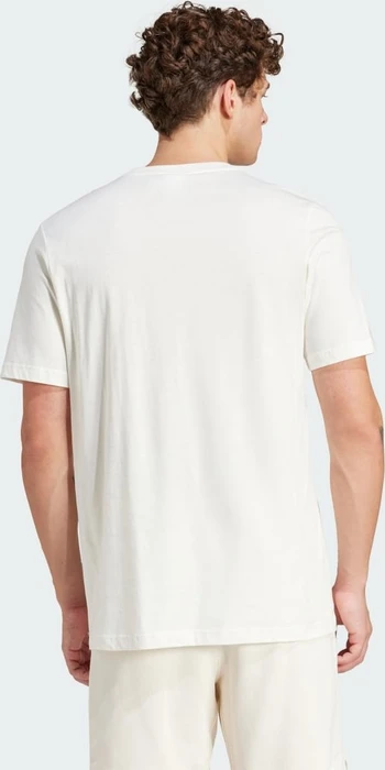 adidas Essentials Single Jersey Embroidered Small Logo T-Shirt kurzarm off white (Herren)