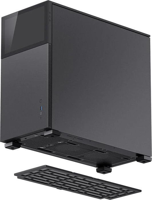Jonsbo D41 Screen Black, schwarz, Glasfenster
