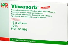 Lohmann & Rauscher Vliwasorb Adhesive Superabsorbierender Wundverband steril, 15 x 25cm, 10 Stück