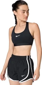 Nike Swoosh Medium Support Sport-BH schwarz/weiß (Damen)