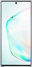 Samsung Silicone Cover für Galaxy Note 10+ silber