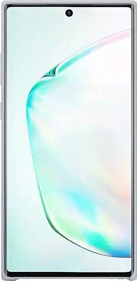 Samsung Silicone Cover für Galaxy Note 10+ silber