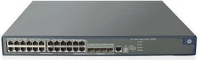 HP 5500 SI 24G Rackmount Gigabit Managed Switch, 20x RJ-45, 4x RJ-45/SFP, 2x Erweiterungsslot, 370W PoE+ (JG238A)