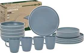 Brunner Lunch Box Geschirrset dolomit blue