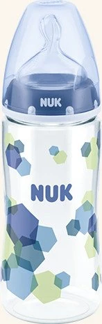 NUK First Choice PA-Trinkflasche Silikon, 6+M, 300ml (verschiedene Farben)