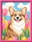 Ravensburger Malen nach Zahlen CreArt Corgi im Blütenmeer Vorschaubild