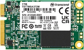 Transcend Industrial MSA372I 1TB, MO-300 / mSATA 6Gb/s