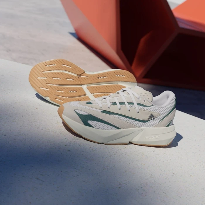 adidas Lightstride off white/silver metallic/collegiate green (Damen)