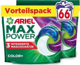 Ariel Color+ MaxPower Pods Waschmittel, 66 Stück