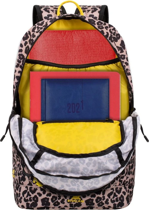 RivaCase Erebus 5421 Stadtrucksack Laptop Rucksack 13.3", leopard