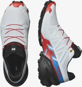 Salomon Speedcross 6 white/black/fiery red (Damen)