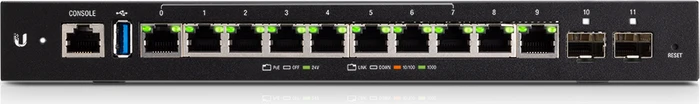 Ubiquiti EdgeRouter 12P Desktop Gigabit Router, 10x RJ-45, 2x SFP, passiv PoE