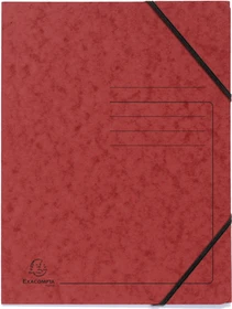 Exacompta Sammelmappe mit Eckspanner, A4, rot