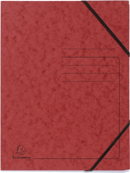 Exacompta Sammelmappe mit Eckspanner, A4, rot