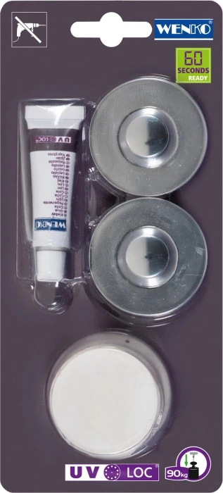 Wenko UV-Loc Befestigungsset chrom