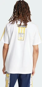 adidas Adicolor Adibreak T-Shirt kurzarm white/bold gold (Herren)