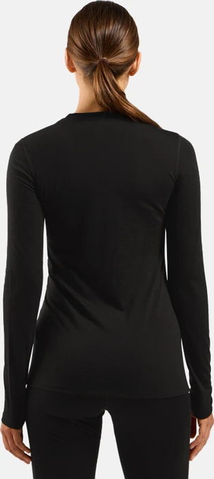 Odlo Natural Merino 160 Baselayer Funktionsshirt langarm schwarz (Damen)