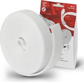 LABEL THE CABLE LTC Roll Strap Kabelbinder, 3m, weiß