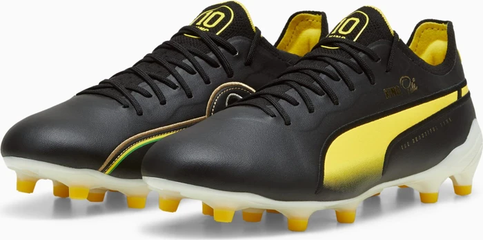 Puma King Ultimate Pelé FG/AG puma black/puma white/pelé yellow/puma gold (Damen)