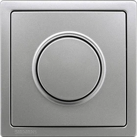 Siemens DELTA style Abdeckungsplatte für Dimmer mit Drehknopf, platinmetallic