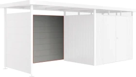 Biohort Rückwand für Seitendach L silber-metallic