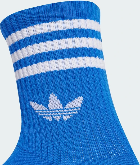 adidas 3-Streifen Crew Socken better scarlet/blue/white, 3 Paare