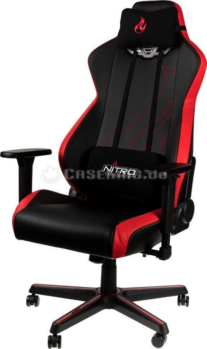Nitro Concepts S300 EX Stealth Inferno Red Bürostuhl, schwarz/rot