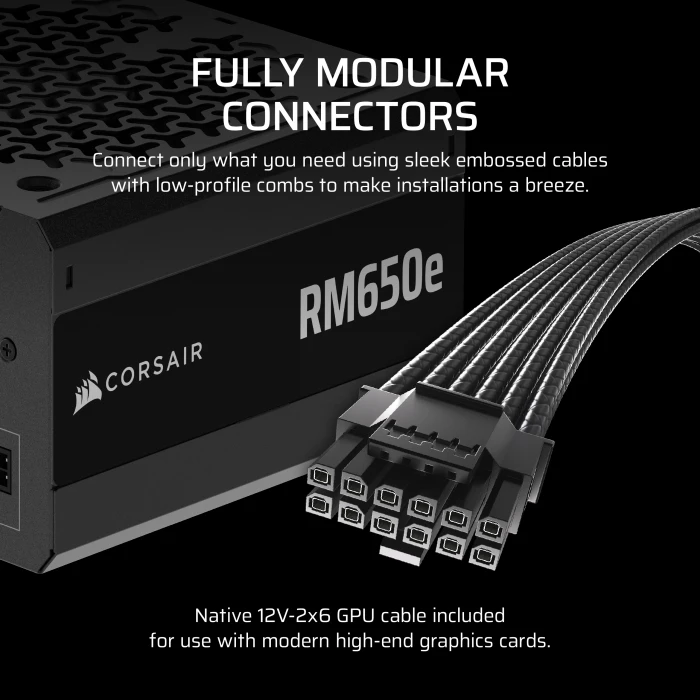 Corsair RMe Series 2025 RM650e 650W, ATX 3.1