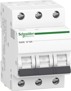 Schneider Electric Leitungsschutzschalter K60N 3P, 16A, B Charakteristik, 6kA