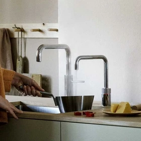 Quooker Nordic Square Twintaps Pro3 verchromt glänzend