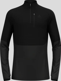 Odlo Descent Ceramiwarm Midlayer 1/2 Zip Funktionsshirt langarm schwarz (Herren)
