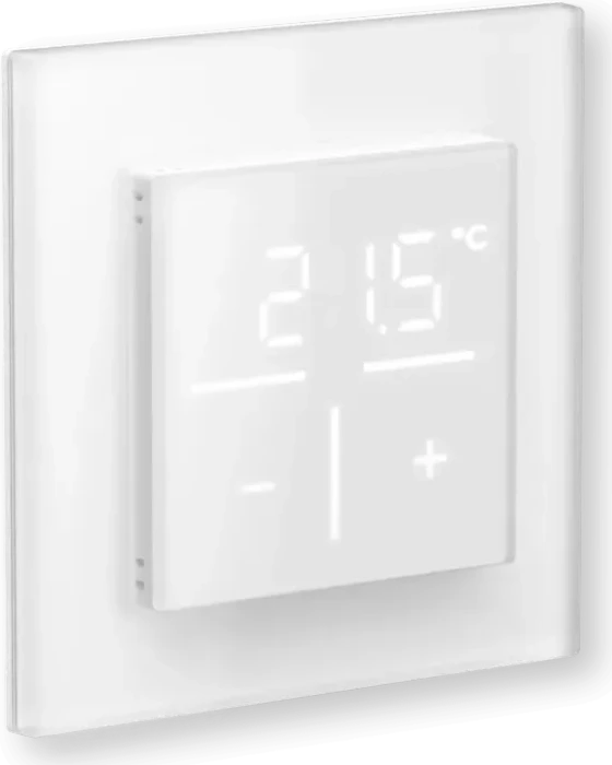 eQ-3 HomeMatic Glas-Wandthermostat mit CO2-Sensor weiß, Funk-Wandthermostat