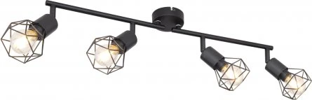 Globo Xara I Spot 4-flammig schwarz