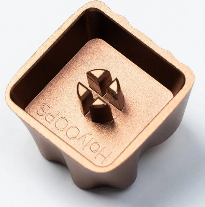 Keychron Cute Cows Alu Alloy Artisan Keycap, Silikon, Aluminium, rosa/braun, 1 Taste
