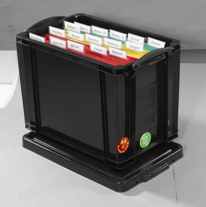 Really Useful Box Aufbewahrungsbox, 19l, schwarz