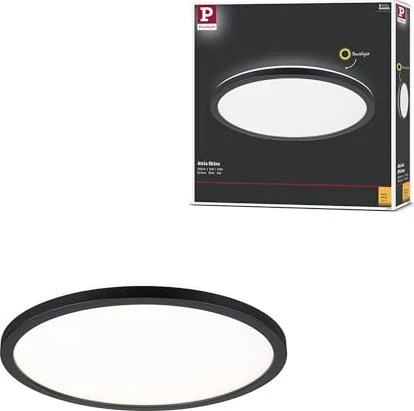 Paulmann Atria Shine Backlight LED Panel rund 16W schwarz