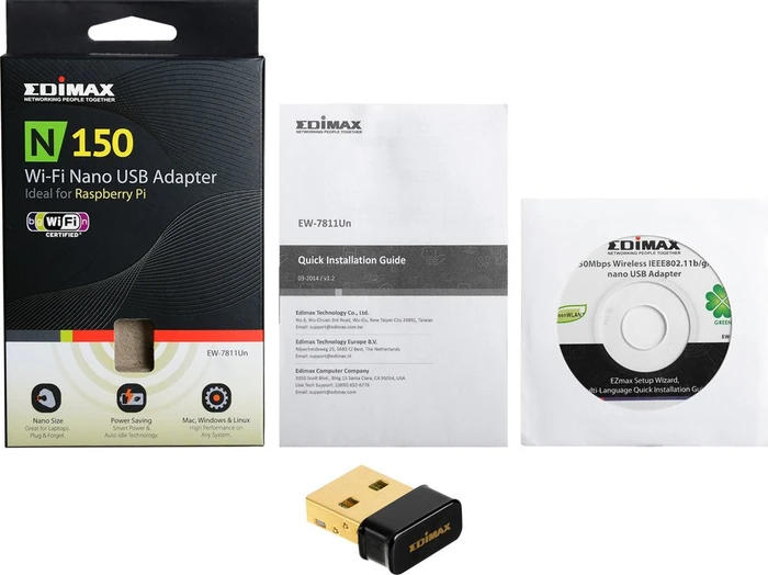 Edimax EW-7811Un, 2.4GHz WLAN, USB-A 2.0 [Stecker]