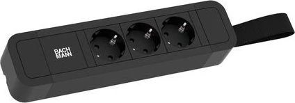 Bachmann Primo 2, 3-fach, mit Schlaufe, 2m, schwarz