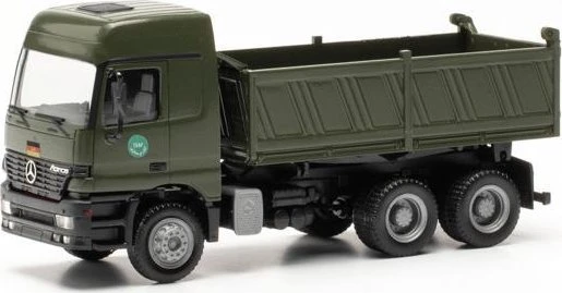 Herpa Mercedes-Benz Actros L 96 Baukipper-LKW Bundeswehr/Auslandseinsatz