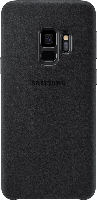 Samsung EF-XG960AB Alcantara Cover für Galaxy S9 schwarz
