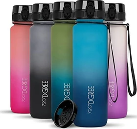 720°DGREE uberBottle softTouch Trinkflasche 1l sky blue/sapphire blue